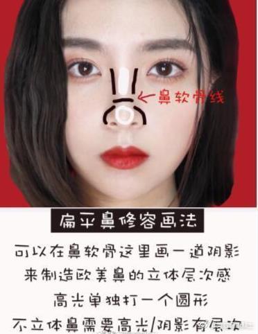 整容級(jí)鼻影畫(huà)法化妝教程，你學(xué)會(huì)了嗎