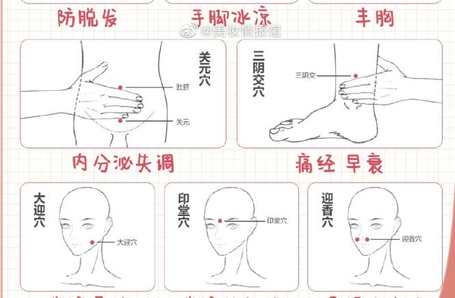 女生必備中醫(yī)美容穴位表，?廣西中醫(yī)美容專業(yè)學(xué)校分享