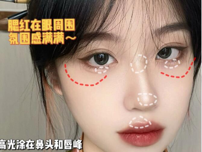 國(guó)風(fēng)少女妝容教程，廣西化妝造型學(xué)校整理好了