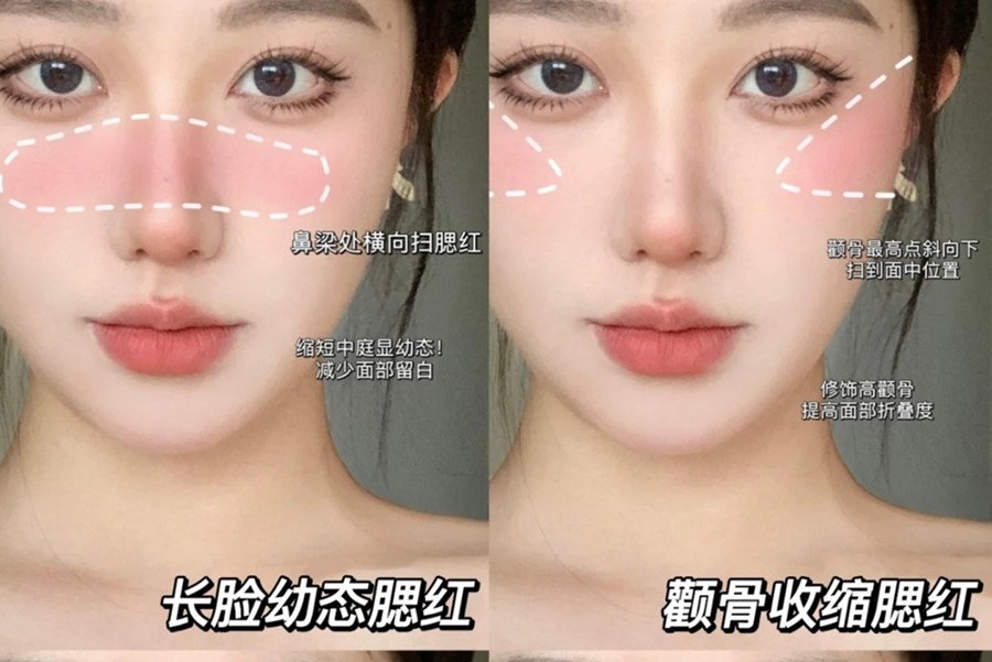 化妝新手腮紅教程，南寧化妝基礎內容
