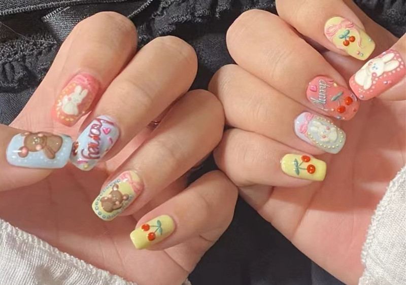 法式櫻桃美甲，南寧美甲進修造型培訓