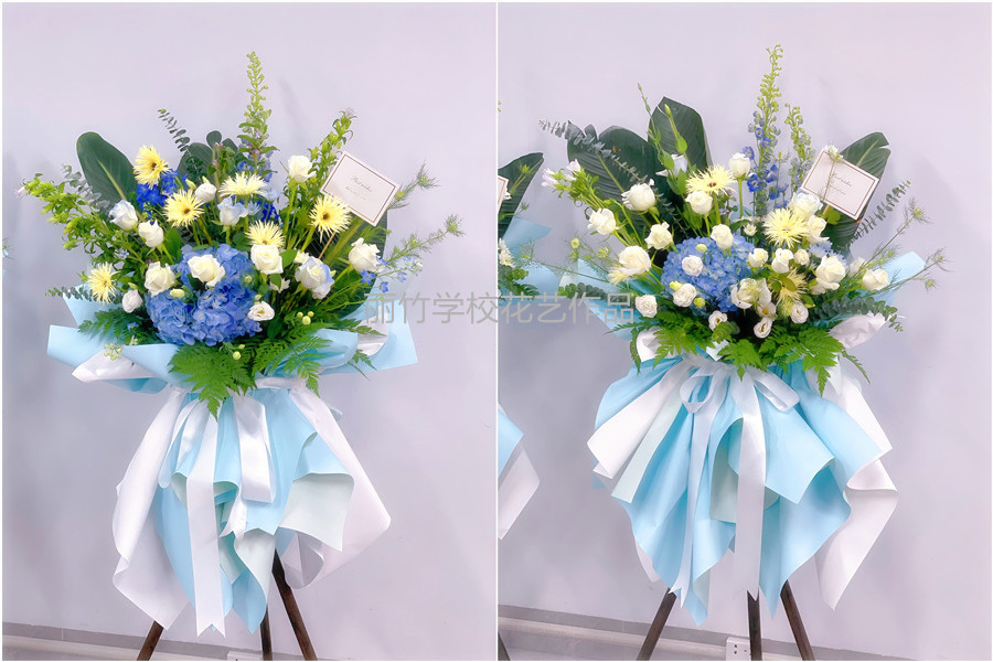 韓系開業(yè)花籃，廣西花藝職業(yè)技術(shù)學(xué)校作品