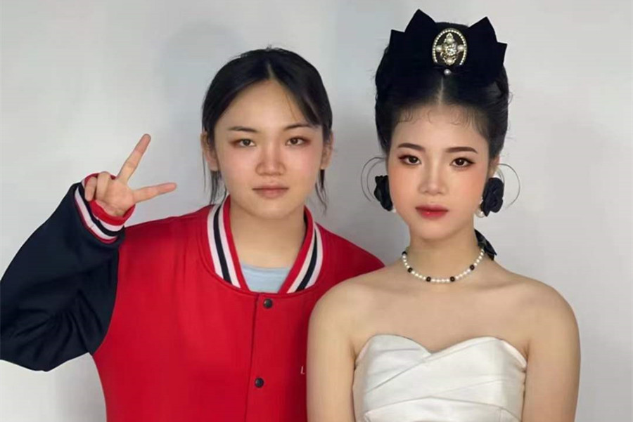 復(fù)古新娘，廣西南寧美妝學(xué)校學(xué)員作品