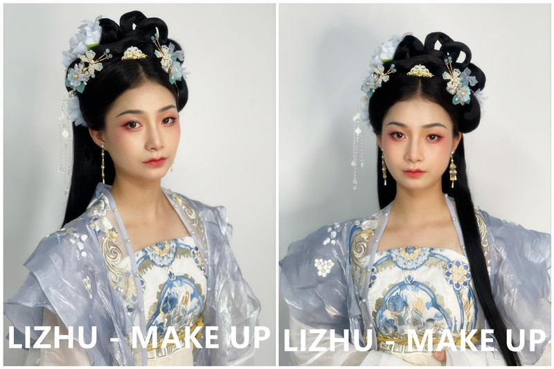 古代漢服造型，?南寧彩妝寫真培訓(xùn)作品