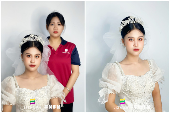 婚禮新娘造型，南寧新娘彩妝作品