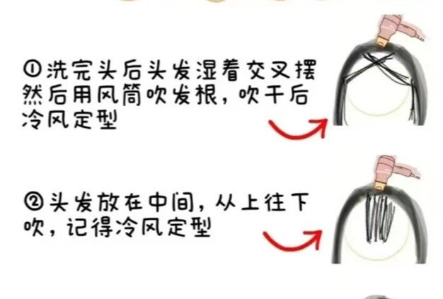 家用版八字劉海打理教程，廣西美發(fā)造型學校分享