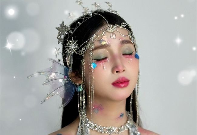 人魚公主造型，?南寧影樓化妝造型作品