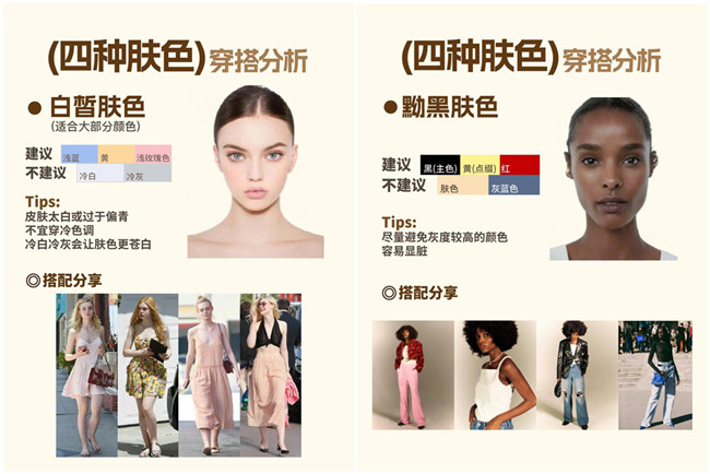不同膚色的穿搭，廣西形象設(shè)計專業(yè)分析