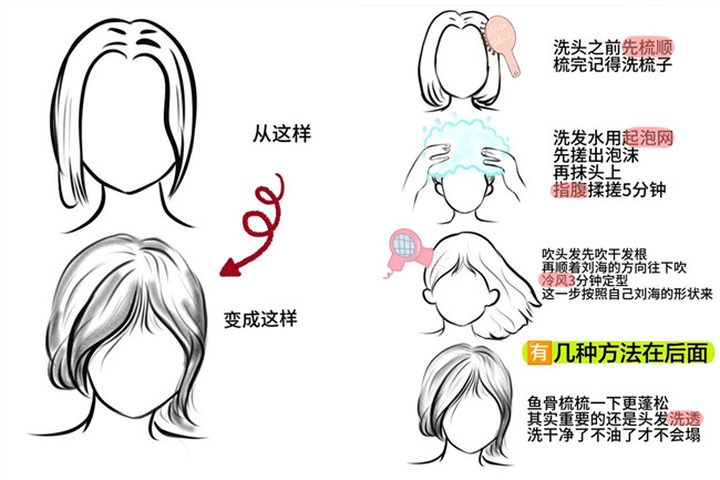 廣西燙發(fā)：如何讓八字劉海變蓬松？