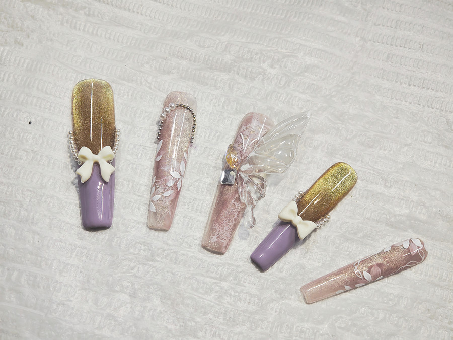 貓眼雕藝美甲，南寧美甲培訓(xùn)新手