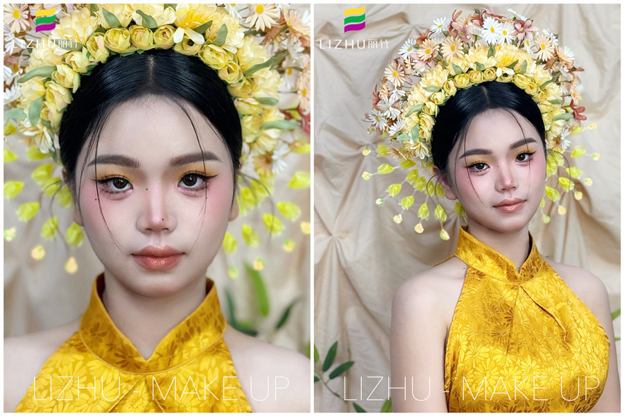 旅拍寫(xiě)真簪花造型，廣西旅拍寫(xiě)真作品