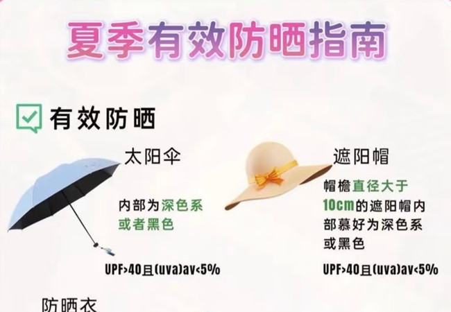 夏季如何有效防曬，美容護膚零基礎